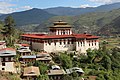 The Rinpung Dzong follows a distinctive type of fortress architecture found in the former and present Buddhist kingdoms of the Himalayas, most notably Bhutan