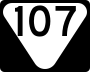 State Route 107 marker