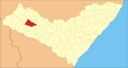 Location of Senador Rui Palmeira in Alagoas