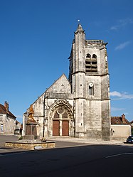 Church and WWI monument