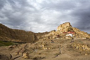 Guge西藏阿里的古格王国遗址，此曾为旧王国国都