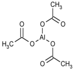 Structure of aluminium triacetate as a covalent molecular compound