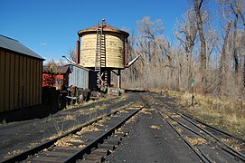 The water tower in Chama, October 2012