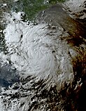 Satellite image of Tropical Storm Chris on July 1