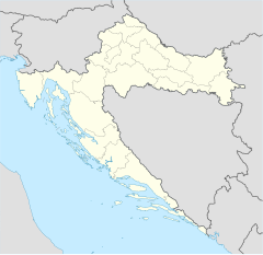 亚塞诺瓦茨集中营在克罗地亚的位置
