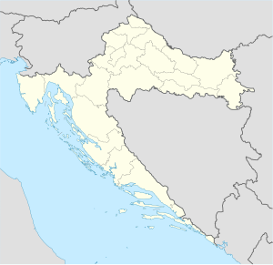 1992年欧共体监测直升机击落事件在克罗地亚的位置