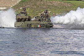 Italian Lagunari on an exercise in Portugal