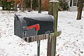 9 An ice-covered mailbox in Fredericksburg, Virginia