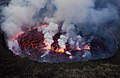 Image 17Lava lake at Mount Nyiragongo in the Democratic Republic of the Congo (from Volcanogenic lake)