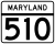 Maryland Route 510 marker