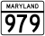 Maryland Route 979 marker