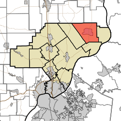 Location of Washington Township in Clark County