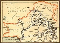 Rail map of Pakistan