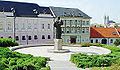 Pribinas Square with statue of Pribina, Nitra