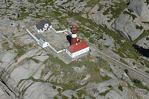 Aerial view of the lighthouse