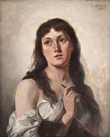 Sophie van Adelung self-portrait (1893)