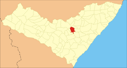 Location of Tanque d'Arca in Alagoas