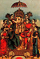 Ganesha with Ashta Siddhi - Raja Ravi Verma