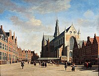 The Great Market in Haarlem, 1696, by Gerrit Berckheyde.