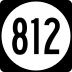 State Route 812 marker