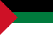 由全巴勒斯坦政府使用的版本，类似阿拉伯起义的旗帜