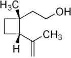 Skeletal formula of grandisol