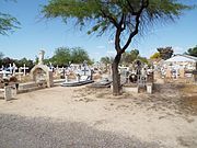 Graves in the Guadalupe Cemetery. The cemetery continues to be administered by the Town Clerk's office of Guadalupe.