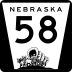 State Highway 58 marker