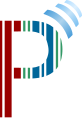 Wikidata transparent logo cut into a "P", emiting waves (SVG logo for "Wikidata Property creator", no text)