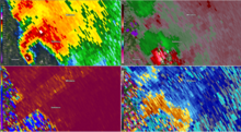 Four radar images