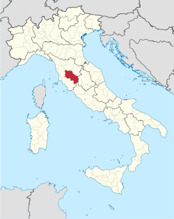 锡耶纳省在意大利的位置