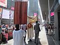 Corpus Christi processional in Times Square