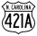 U.S. Highway 421A marker
