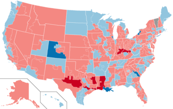 2004 House election results map