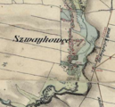 Shvaikivtsi on the Austrian topographic map, 1861–1864.