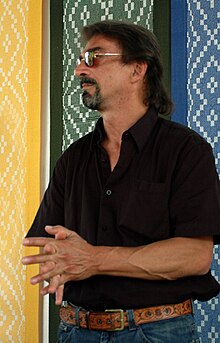 Alan Pizzarelli at Baseball Haiku reading at Chautauqua Institution’s Hall of Philosophy, New York, 2008.