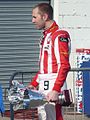 Chris van der Drift with his trophies at Silverstone Circuit (2010)