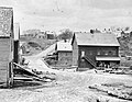 A late-19th century view from adjacent to today's Grist Mill Park westward to Staples Hill