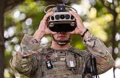 Soldier dons IVAS 1.2 Prototype during user assessment.