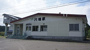 川端站站房(2017年7月)
