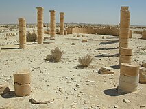 Remains of a Byzantine church at Nizana.