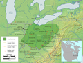 Image 30Map of the Ohio Country between 1775 and 1794, depicting locations of battles and massacres surrounding the area that would eventually become the U.S. state of Ohio (from Columbus, Ohio)