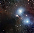 拉西拉廣角影像器的南冕座R區域的影像