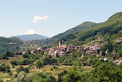 Panorama of San Romano in Garfagnana