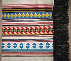Seminole patchwork fringed dance shawl, Big Cypress Indian Reservation, Florida, 1980s