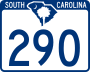 South Carolina Highway 290 marker