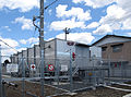 The substation feeding the recharging facility, April 2014