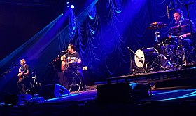 L-R: Michael McKeegan, Andy Cairns and Neil Cooper at Beautiful Days Festival 2017