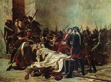 Mirovich by the corpse of Ioann Antonovich on July 5, 1764] (1884)