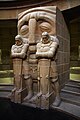 Detailed view of guarding warriors next to a death mask